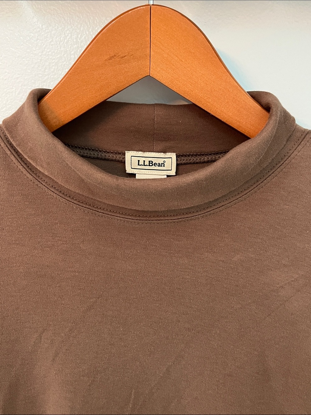L.L.Bean Women's Supima Cotton Tee in brown